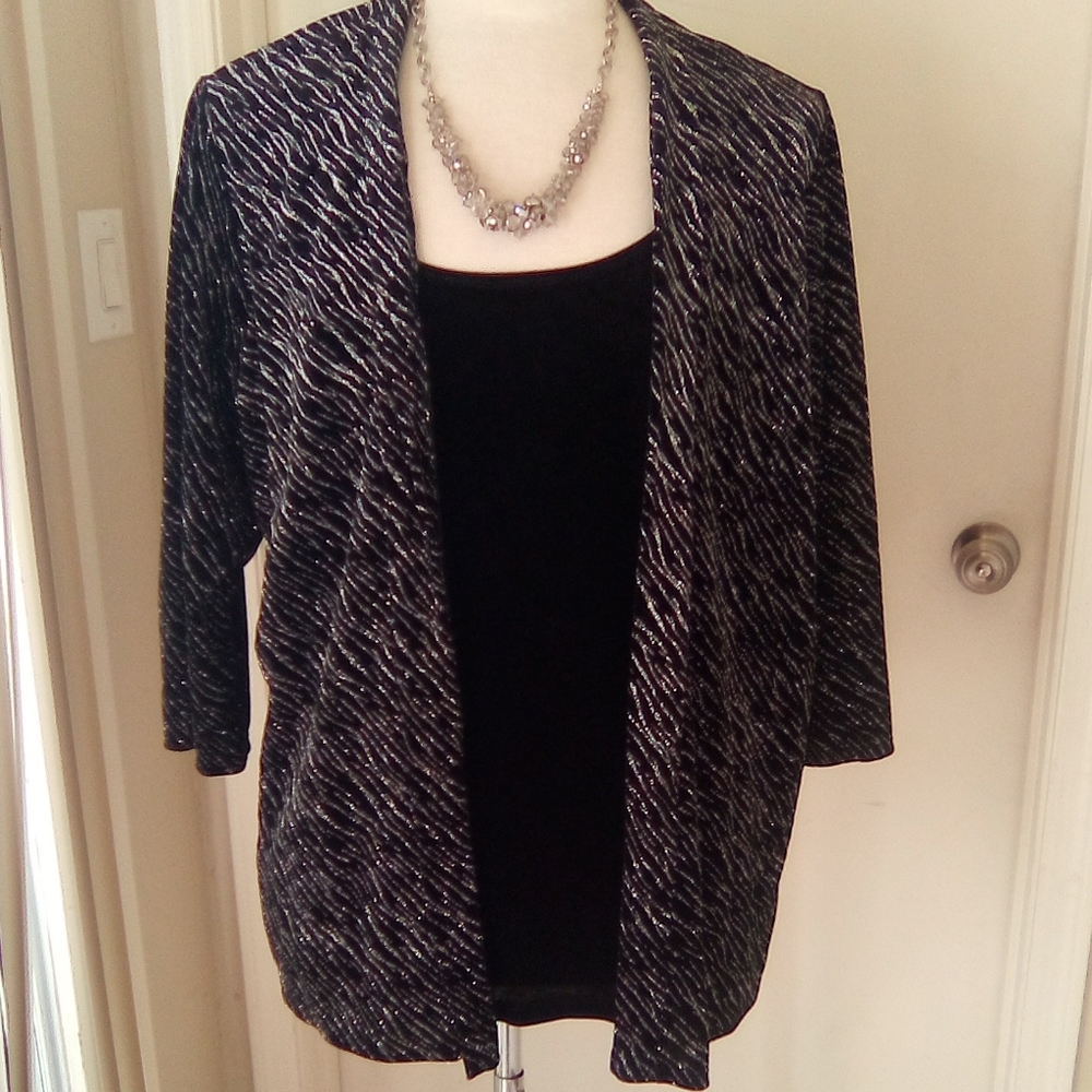One piece jacket and blouse